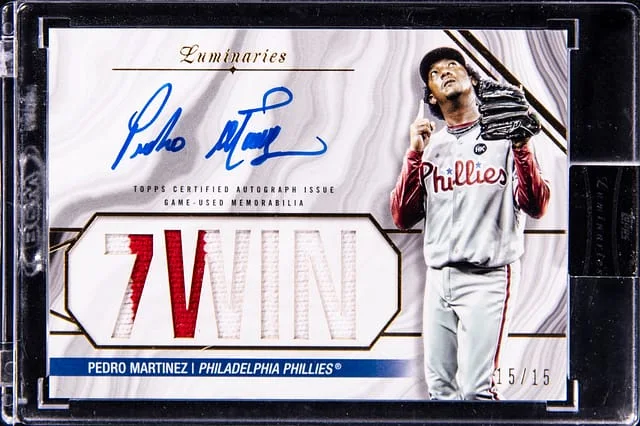 2022 Topps Pedro Martinez Luminaries Masters of the Mound Autograph Patches #MOMAP-PM card image