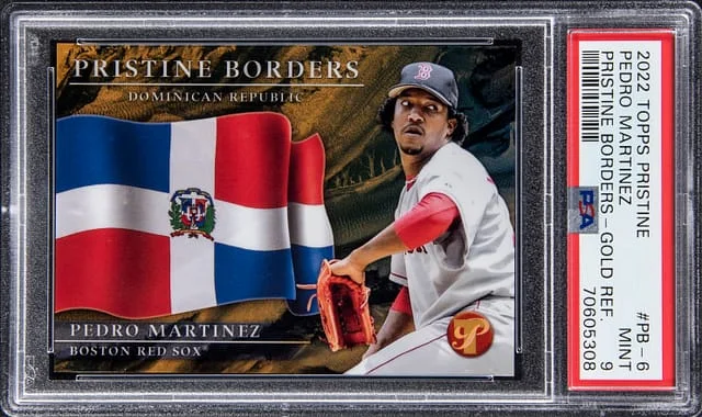 2022 Topps Pedro Martinez Prisitne Pristine Borders Gold Refractor #PB-6 card image