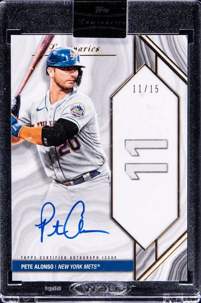 2022 Topps Pete Alonso Luminaries Home Run Kings Autographs #HRK-PAL card image
