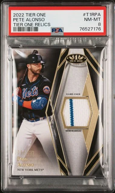 2022 Topps Pete Alonso Tier One Tier One Relics #T1Rpa card image