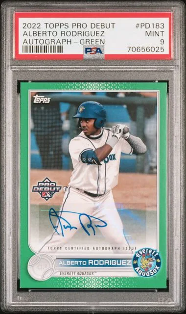 2022 Topps Pro Debut Alberto Rodriguez Autograph Green #PD-183 card image