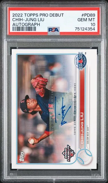2022 Topps Pro Debut Chih-Jung Liu Autograph #PD-89 card image