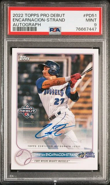 2022 Topps Pro Debut Christian Encarnacion-Strand Autograph #PD-51 card image
