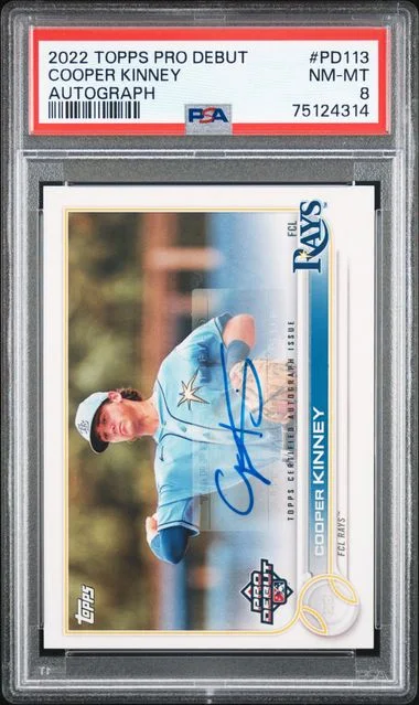 2022 Topps Pro Debut Cooper Kinney Autograph #PD-113 card image