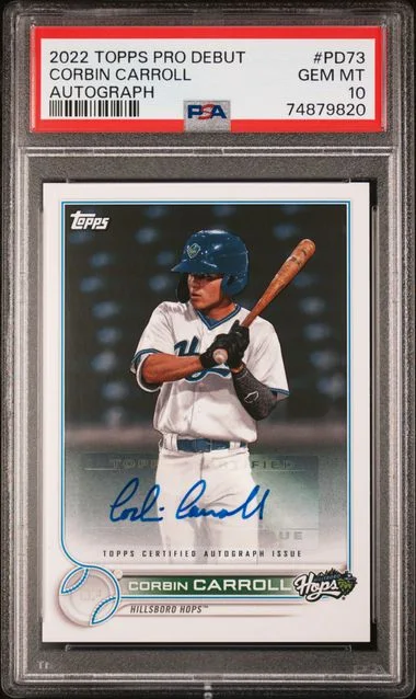 2022 Topps Pro Debut Corbin Carroll Autograph #PD-73 card image
