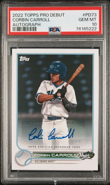 2022 Topps Pro Debut Corbin Carroll Autograph #PD73 card image