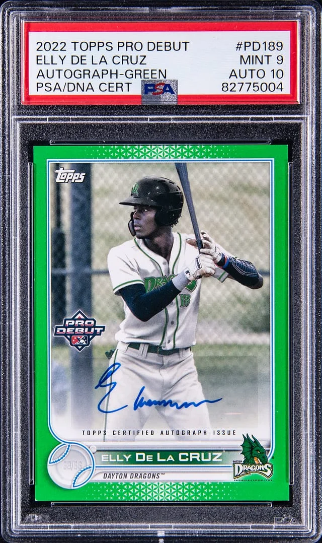 2022 Topps Pro Debut Elly De La Cruz Autograph Black #PD-189 card image