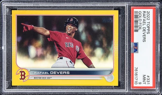 2022 Topps Rafael Devers Gold Foil #331 card image