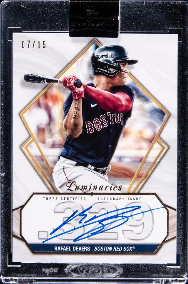 2022 Topps Rafael Devers Luminaries Hit Kings Autographs #HK-RD card image