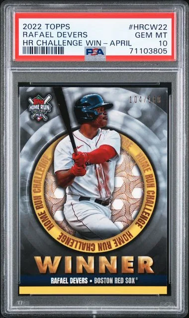 2022 Topps Rafael Devers Home Run Challenge Winners April #HRCW22 card image