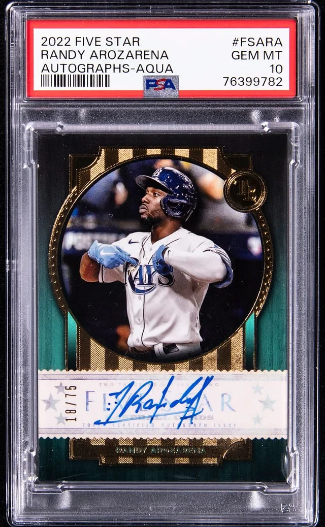 2022 Topps Randy Arozarena Five Star Aqua #FSARA card image
