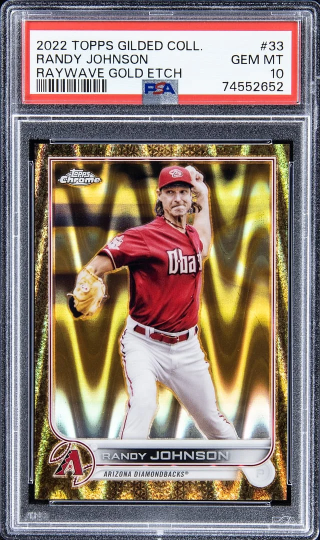 2022 Topps Randy Johnson Gilded Collection Raywave Gold Etch #33 card image