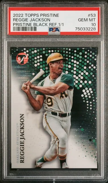 2022 Topps Reggie Jackson Pristine Pristine Black Refractor #53 card image