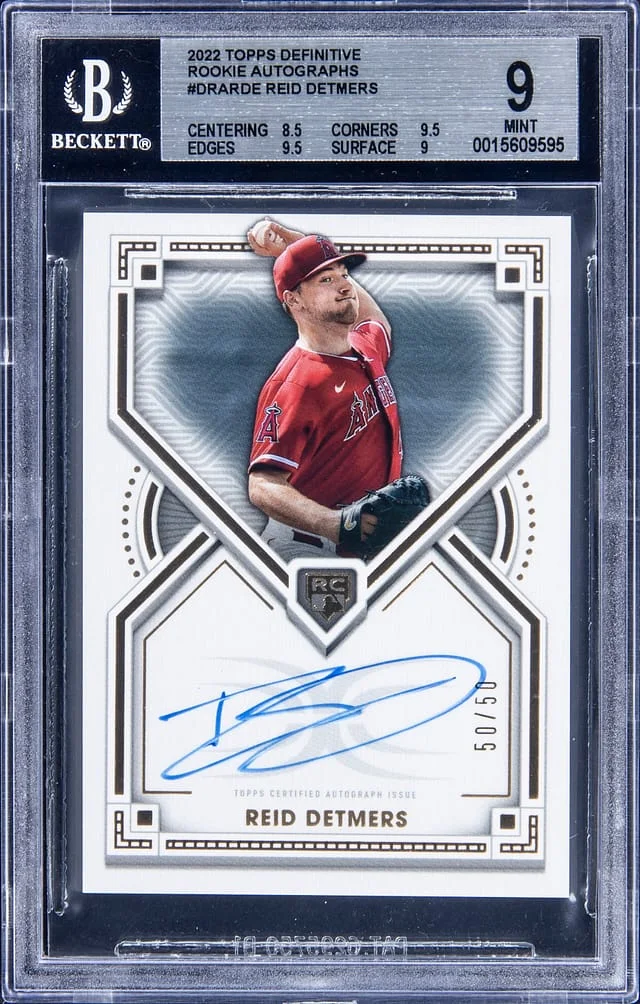 2022 Topps Reid Detmers Definitive Autographs #DRA-RDE card image