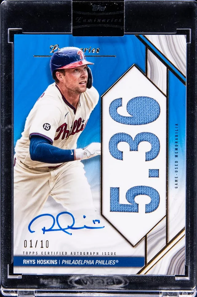 2022 Topps Rhys Hoskins Luminaries Home Run Kings Autographed Relics #HRKAR-RH card image