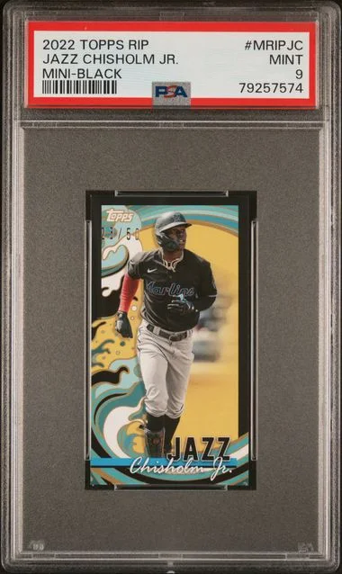 2022 Topps Rip Mini Black Mripjc Jazz Chisholm Jr. #no-number card image