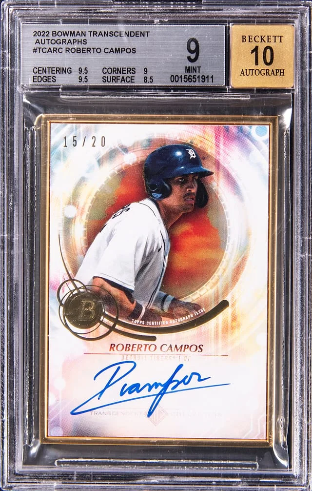 2022 Topps Roberto Campos Bowman Transcendent Autographs #TCA- card image