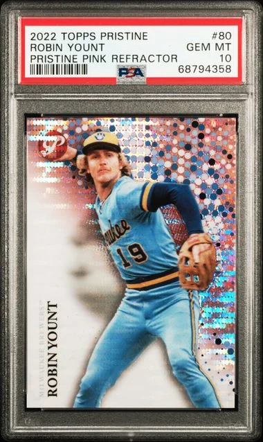 2022 Topps Robin Yount Pristine Pristine Pink Refractor #80 card image