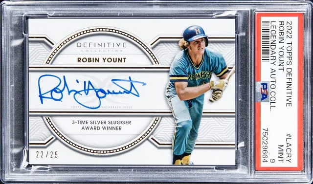 2022 Topps Robin Yount Definitive Legendary Autograph Collection #LACRY card image