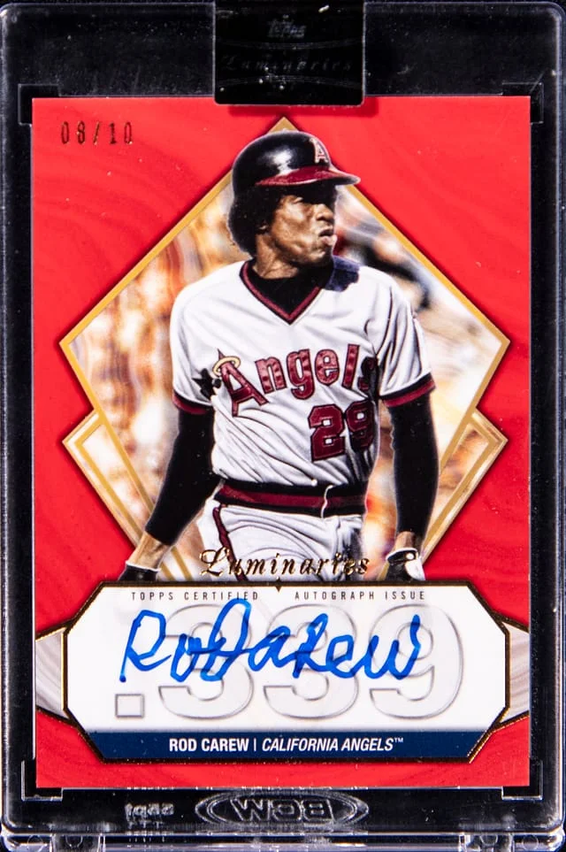 2022 Topps Rod Carew Luminaries Hit Kings Autographs Red #HK-RO card image