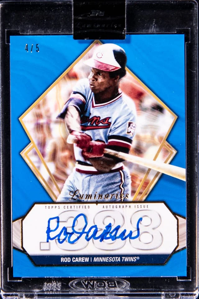 2022 Topps Rod Carew Luminaries Hit Kings Autographs Blue #HK- card image