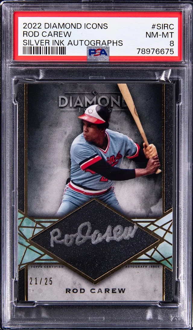 2022 Topps Rod Carew Diamond Icons Silver Ink Autograph #SI- card image