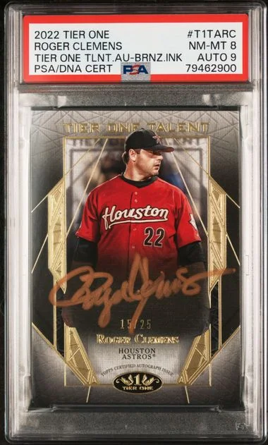2022 Topps Roger Clemens Tier One Tier One Talent Autographs Bronze Ink #T1TA- card image