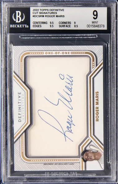 2022 Topps Roger Maris Definitive Definitive Cut Signatures #DCSRM card image