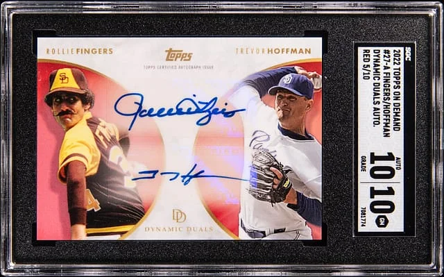 2022 Topps Rollie Fingers/Trevor Hoffman On Demand Dynamic Duals Autograph #27-A card image
