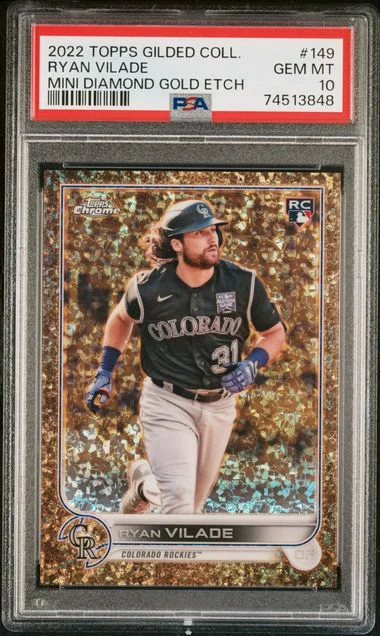 2022 Topps Ryan Vilade Gilded Collection Mini Diamond Gold Etch #149 card image
