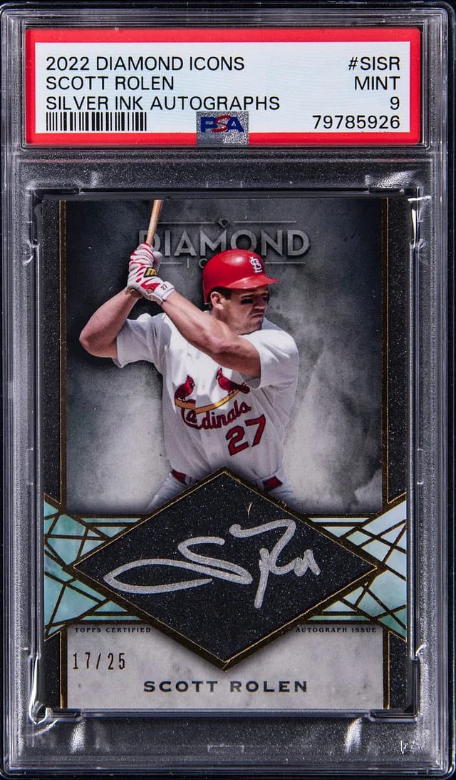 2022 Topps Scott Rolen Diamond Icons Silver Ink Autographs #SISR card image
