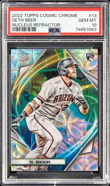 2022 Topps Seth Beer Cosmic Chrome Nucleus Refractor #13 card image