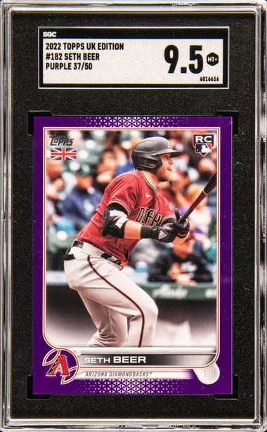 2022 Topps Seth Beer UK Edition Purple #182 card image