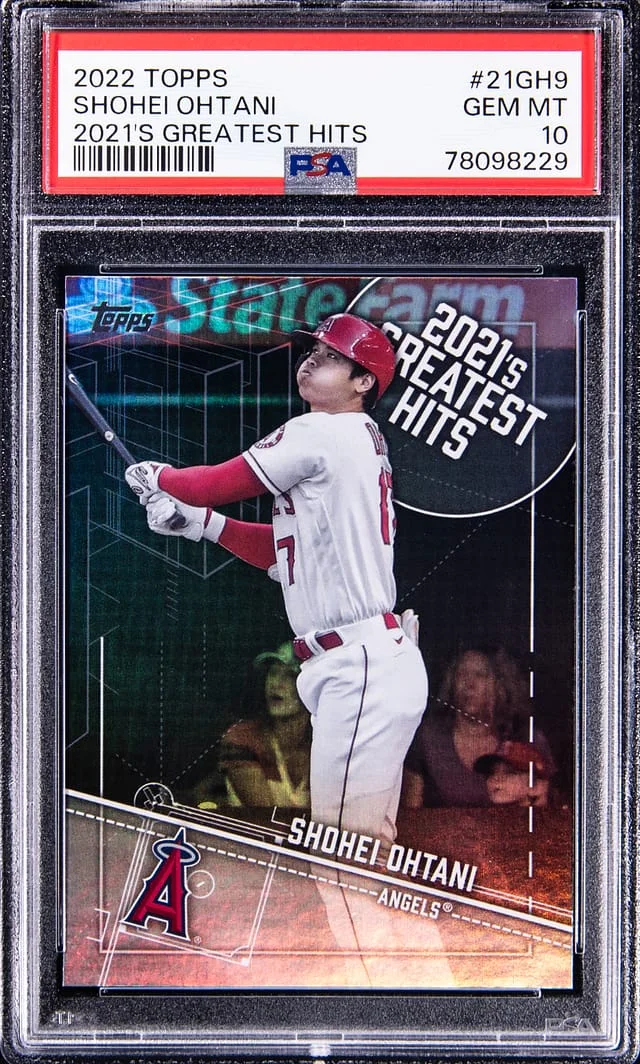 2022 Topps Shohei Ohtani 2021's Greatest Hits #21GH9 card image