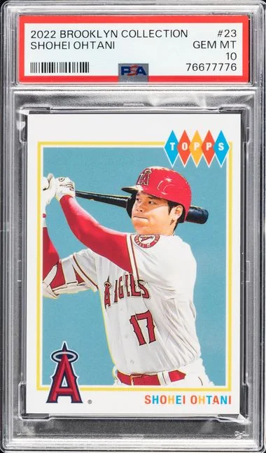 2022 Topps Shohei Ohtani Brooklyn Collection Black #23 card image