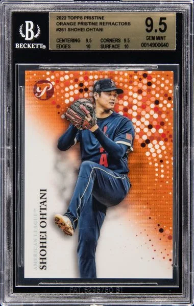 2022 Topps Shohei Ohtani Pristine Orange Pristine Refractor #261 card image