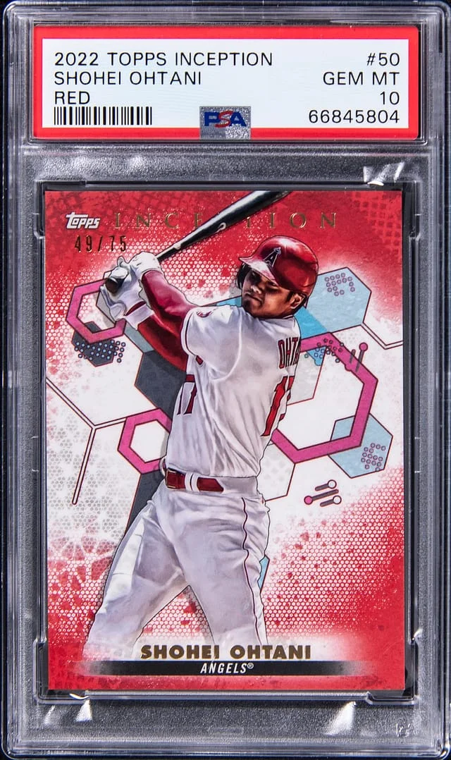 2022 Topps Shohei Ohtani Inception Red #50 card image