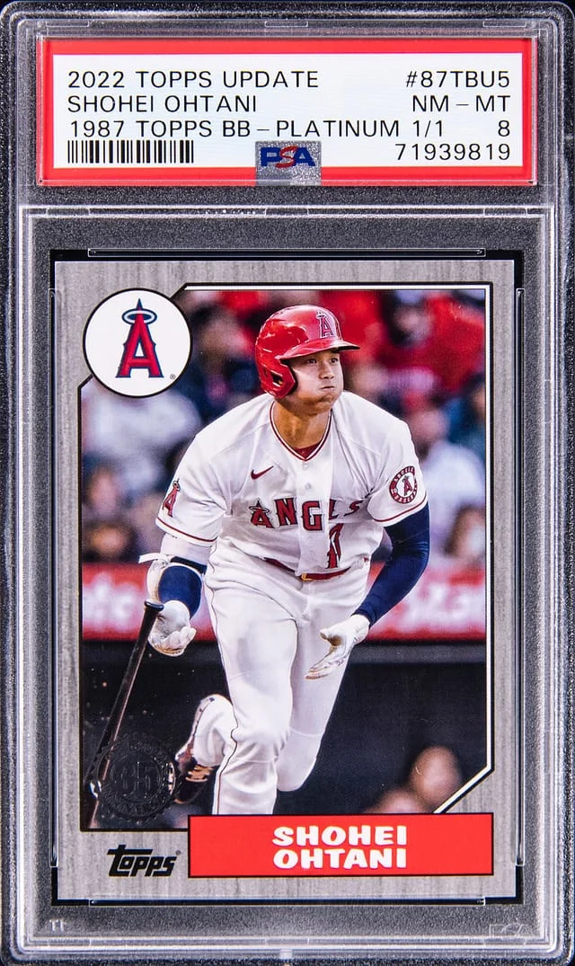 2022 Topps Shohei Ohtani 1987 Platinum #87TBU5 card image