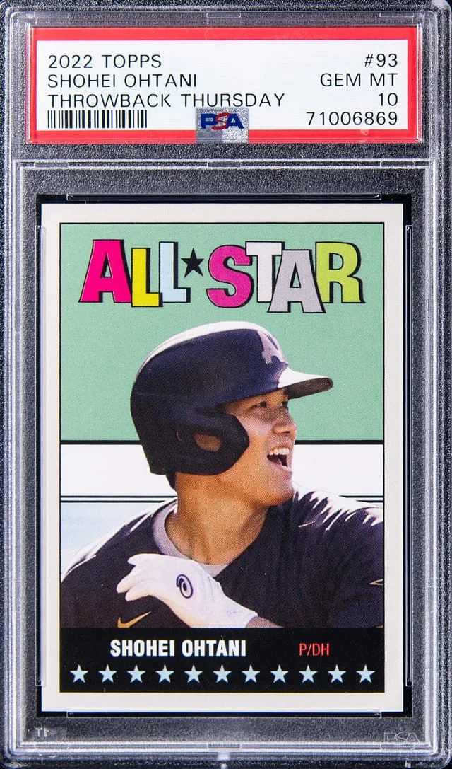 2022 Topps Shohei Ohtani Throwback Thursday #93 card image