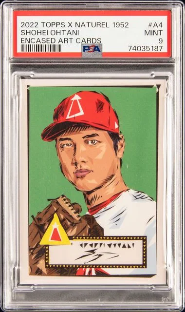 2022 Topps Shohei Ohtani X Naturel 1952 Encased Art Cards #A-4 card image