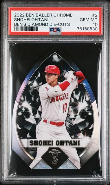 2022 Topps Shohei Ohtani Ben Baller Chrome Ben's Diamond Die-Cuts #BBDC-2 card image