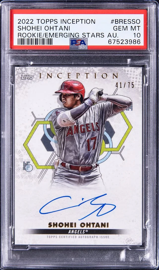 2022 Topps Shohei Ohtani Inception & Emergine Stars Autographs #BRES-SO card image