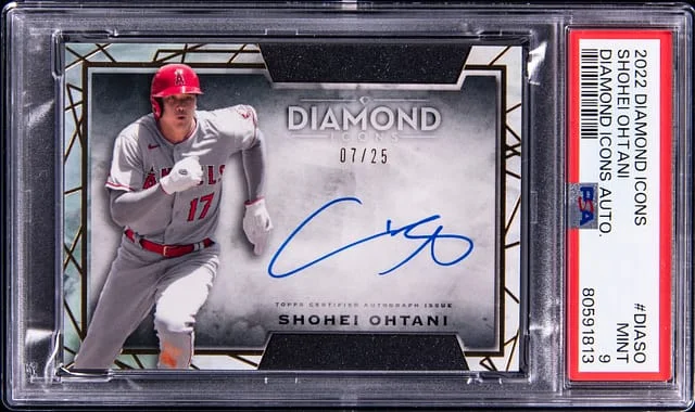 2022 Topps Shohei Ohtani Diamond Icons Autographs #DIA-SO card image