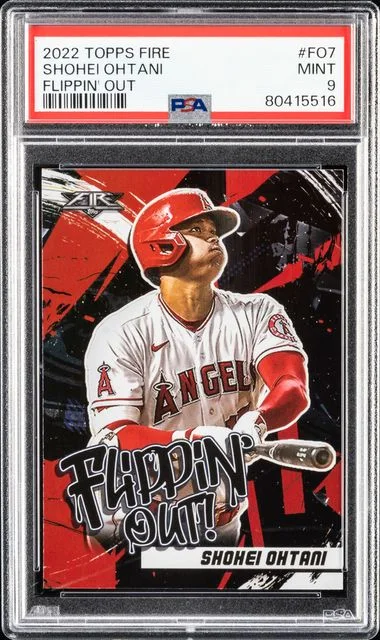 2022 Topps Shohei Ohtani Fire Flippin' Out #F07 card image