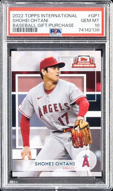 2022 Topps Shohei Ohtani International Trading Card Day Baseball Gift With Purchase #GP1 card image