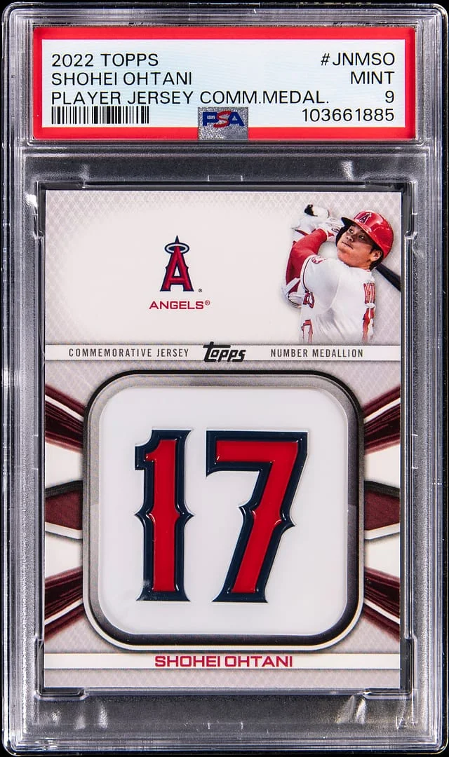 2022 Topps Shohei Ohtani Player Jersey Commemorative Medallion #JNM-SO card image