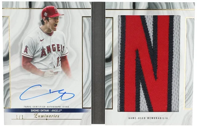 2022 Topps Shohei Ohtani Luminaries Autographed Letter Book #LBC-SO1 card image