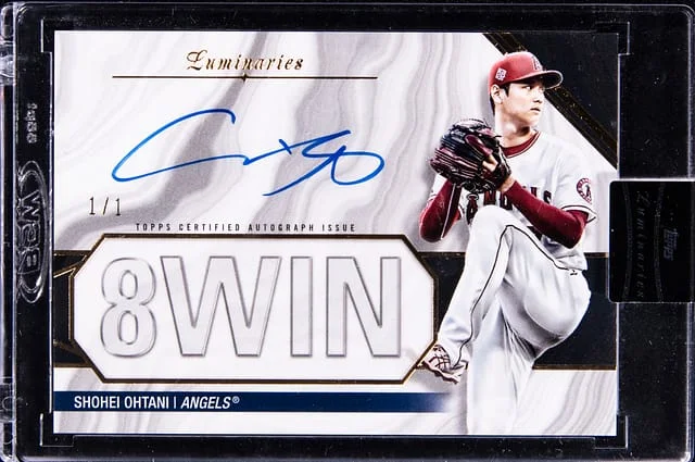 2022 Topps Shohei Ohtani Luminaries Masters of the Mound Autographs Black #MOM-SO card image
