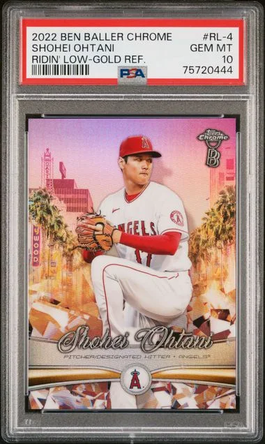 2022 Topps Shohei Ohtani Ben Baller Chrome Ridin' Low #RL-4 card image