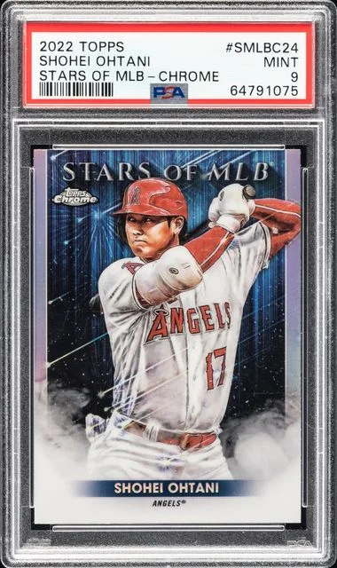 2022 Topps Shohei Ohtani Stars Of MLB Chrome #SMLBC-24 card image